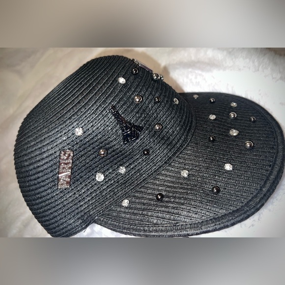 Karl Lagerfeld Textured Cap with Embellishments - Picture 2 of 6